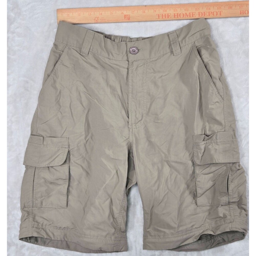 Cabela's Men's Nylon Cargo Shorts Sz M Tan Gorpcore Hiking Outdoor Classic Fit